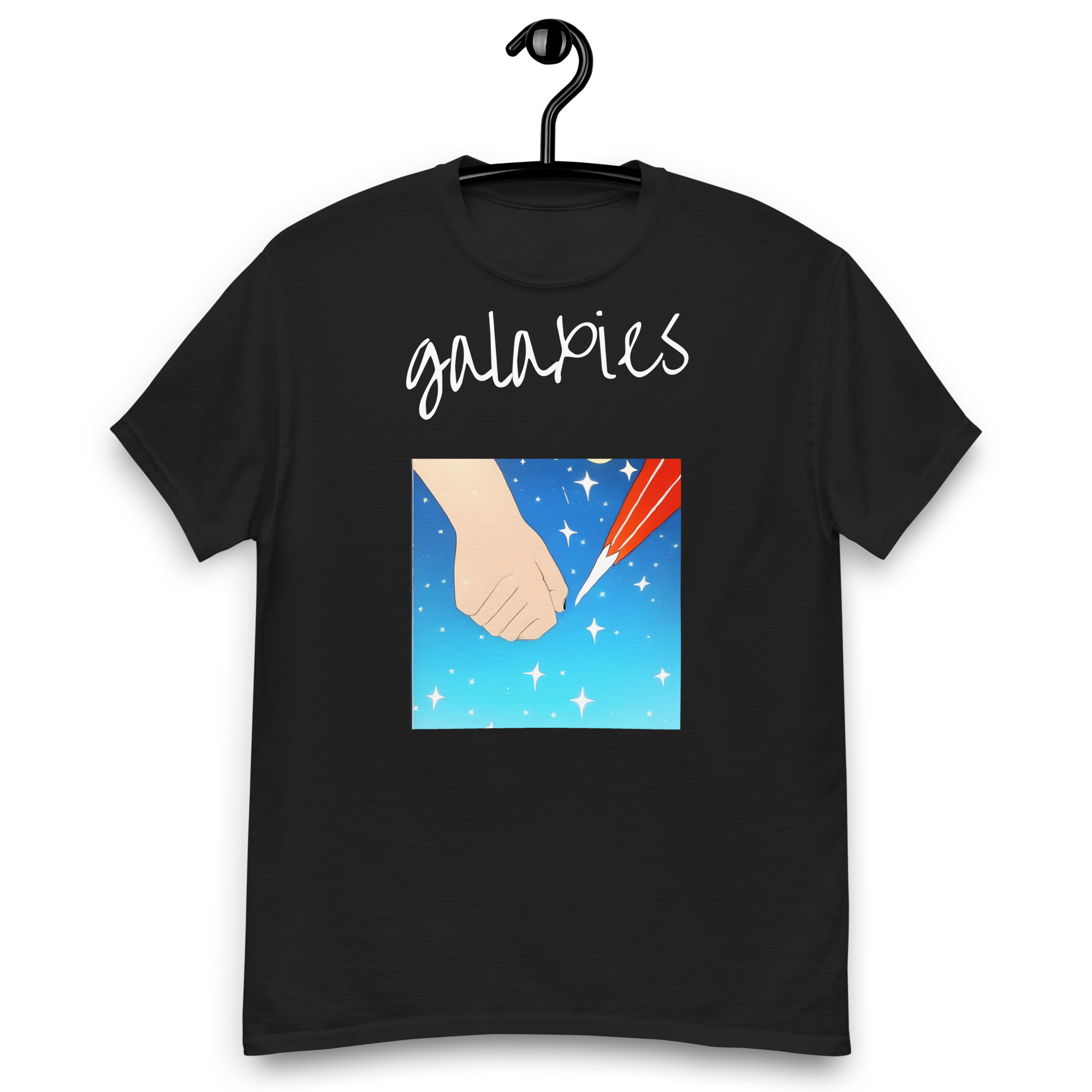 Unisex Galaxies Black Tee